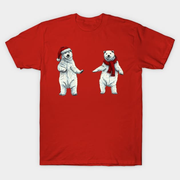 The polar bears wish you a Merry Christmas T-Shirt by Savousepate